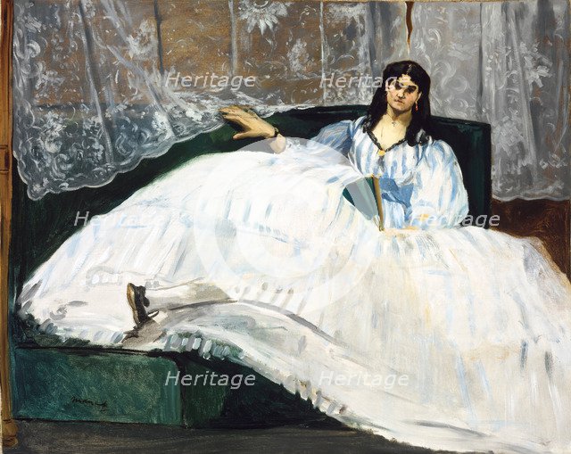 Woman with a Fan, 1862. Artist: Manet, Édouard (1832-1883)