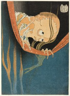 Kohada Koheiji, from the series "One Hundred Ghost Tales (Hyaku monogatari)", Japan, c. 1831. Creator: Hokusai.
