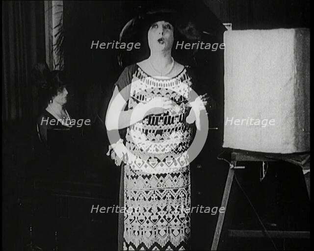 Radio Performers Playing Music and Singing, 1922. Creator: British Pathe Ltd.