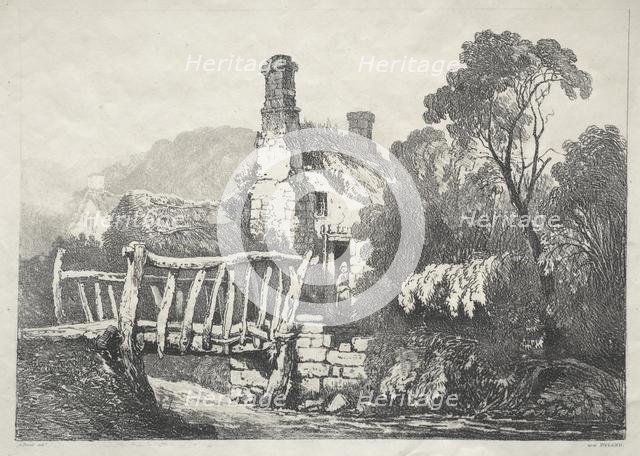 A Series of Ancient Buildings and Rural Cottages in the North of England: Near Byland, 1821. Creator: Samuel Prout (British, 1783-1852).