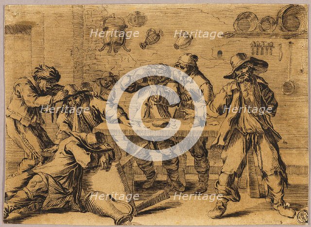 Tavern Scene with Carousing Men, n.d. Creator: Unknown.