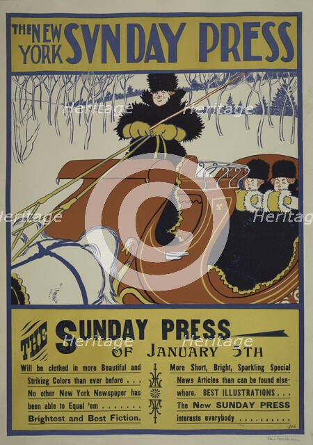 The New York Sunday press. January 5th. 1896, c1893 - 1897. Creator: Unknown.