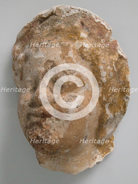 Head, Coptic, 4th-7th century. Creator: Unknown.