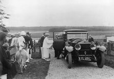 Queen Mary visiting Bucklers Hard, Hampshire in 1928. Creator: Unknown.