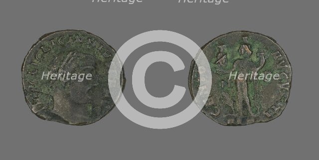 Follis (Coin) Portraying Emperor Licinius, 312. Creator: Unknown.