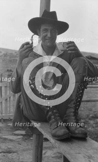 Movie set for a western, between 1896 and 1942. Creator: Arnold Genthe.