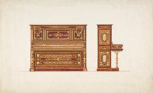 Design for a Piano, 19th century. Creator: Anon.