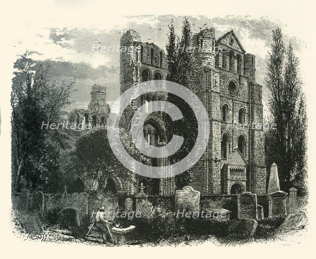 'Kelso Abbey', c1870.