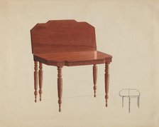 Mahogany Card Table, c. 1936. Creator: Dorothy Posten.