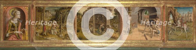 Predella of La Madonna della Rondine (The Madonna of the Swallow), after 1490. Artist: Crivelli, Carlo (c. 1435-c. 1495)