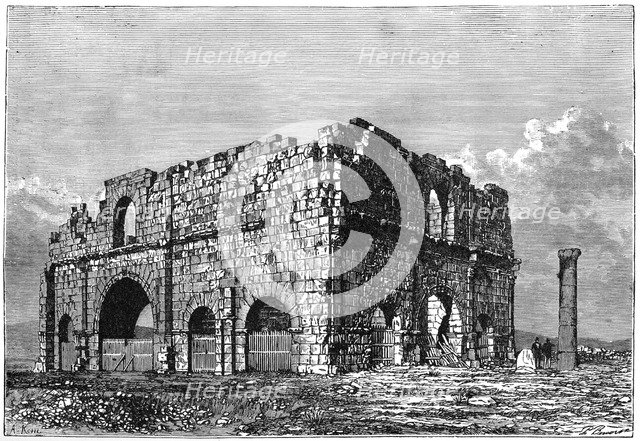 The ruins of the Praetorium, Lambaesis, Algeria, c1890. Artist: Armand Kohl