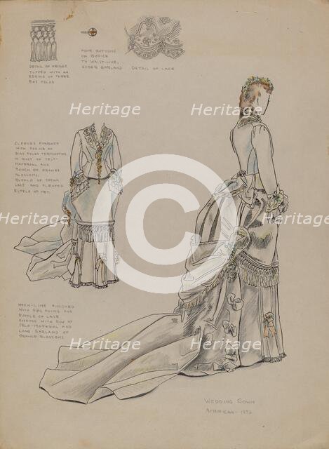 Wedding Dress, c. 1936. Creator: Melita Hofmann.