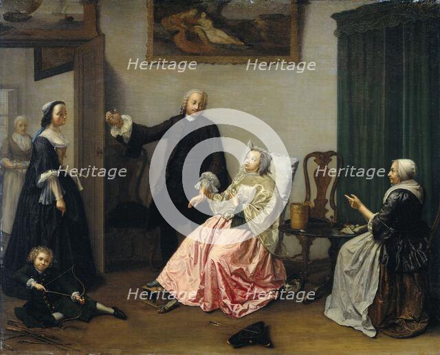 Doctor's Visit, 1750-1760. Creator: Elisabeth Geertruida Wassenbergh.