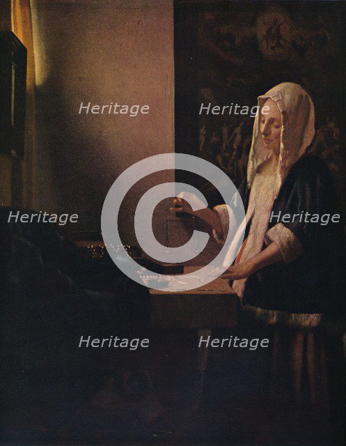 'Woman Holding a Balance', c1664. Artist: Jan Vermeer.