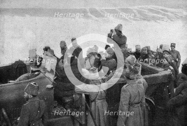 'Le Grand-Duc Nicholas a Erzeroum; A trente kilometres de la ville et a deux kilometres de..., 1916. Creator: Unknown.