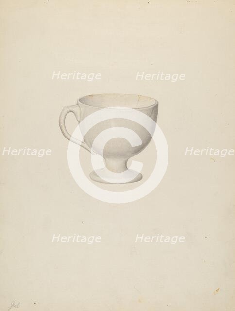 Egg Cup, c. 1940. Creator: Roberta Spicer.