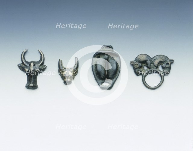 Four Ordos bronzes, Eastern Zhou dynasty, China, 3rd century BC. Artist: Unknown