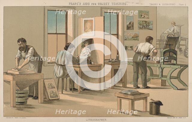 Lithographer, 1874. Creator: Unknown.
