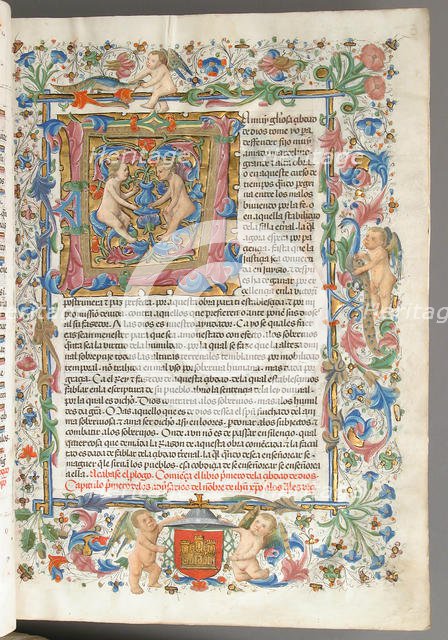 Spanish Translation of Saint Augustine's "City of God", 1446-82. Creator: Cano de Aranda.