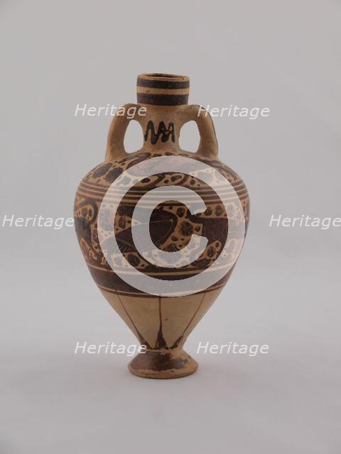 Amphoriskos (Container for Oil), 600-575 BCE. Creator: Unknown.