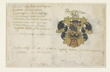 Coat of arms of Josephus Justus Scaliger, 1598. Creator: Anon.