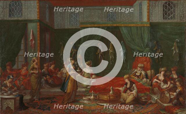 Lying-in Room of a Distinguished Turkish Woman, c.1720-c.1737. Creator: Jean Baptiste Vanmour.