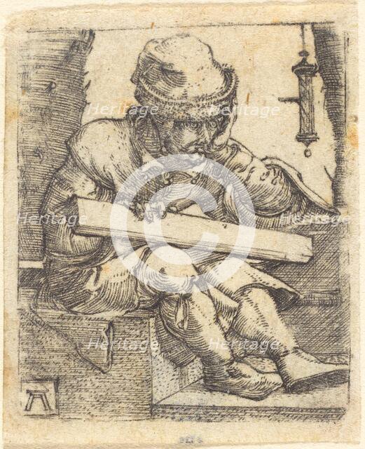 The Pensive Carpenter, c. 1520/1530. Creator: Albrecht Altdorfer.