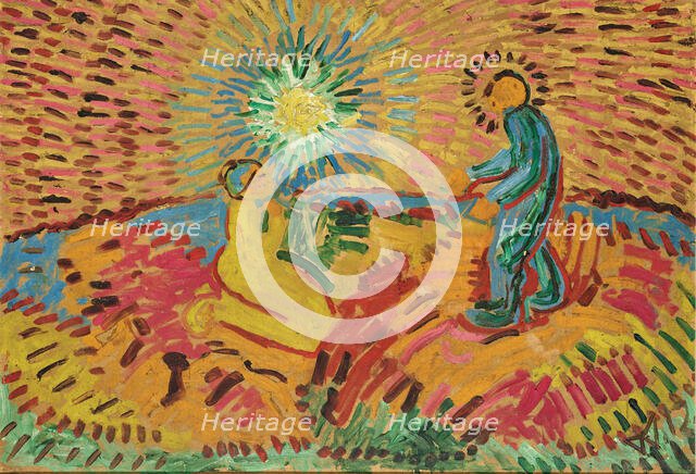 Christ and the Woman Taken in Adultery, 1912. Creator: Morgner, Wilhelm (1891-1917).