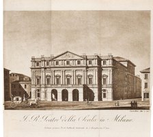 Teatro alla Scala di Milano, 1819. Creator: Castellini, Giuseppe (active End of 18th-Early 19th cen.).