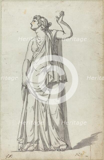 Roman Statue of a Muse (Anchyrrhoe). Creator: Jacques-Louis David.