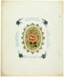 Why Should I Blush (valentine), c. 1840. Creator: George Kershaw.