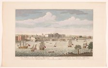View of Fort William at Calcutta, 1754. Creator: Anon.