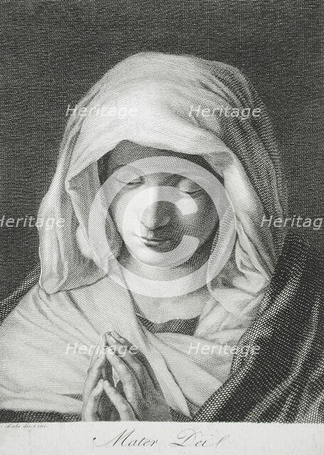 Madonna in Prayer, 18th century. Creator: Giuseppe Dala.