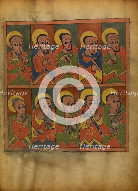 The Seventy-two Disciples; Gospel Book, about 1480-1520. Creator: Unknown.