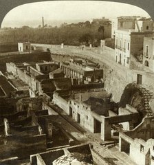 'Ruins of Herculaneum, (W.), uncovered after 17 centuries' burial, Italy', c1909. Creator: Unknown.