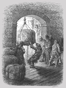 'Porters at Work', 1872.  Creator: Gustave Doré.