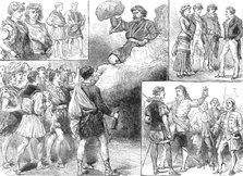 Sketches at King's College School Theatricals, 1881. Creator: Unknown.