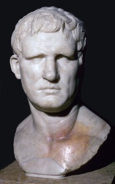 Bust of Agrippa, 1st century BC. Artist: Unknown