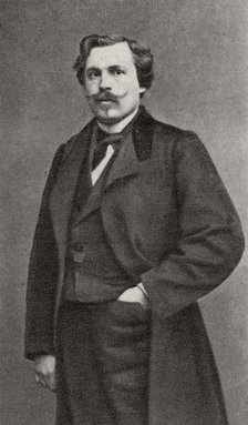 Edmond de Goncourt, French author, 1868. Artist: Unknown