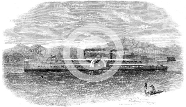 The East India Steam Navigation Company's steamer Stanley, running on the Ganges, 1862.  Creator: Unknown.