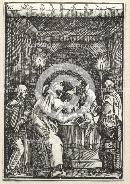 The Fall and Redemption of Man: Joachim's Offering Rejected by the High Priest, c. 1515. Creator: Albrecht Altdorfer (German, c. 1480-1538).