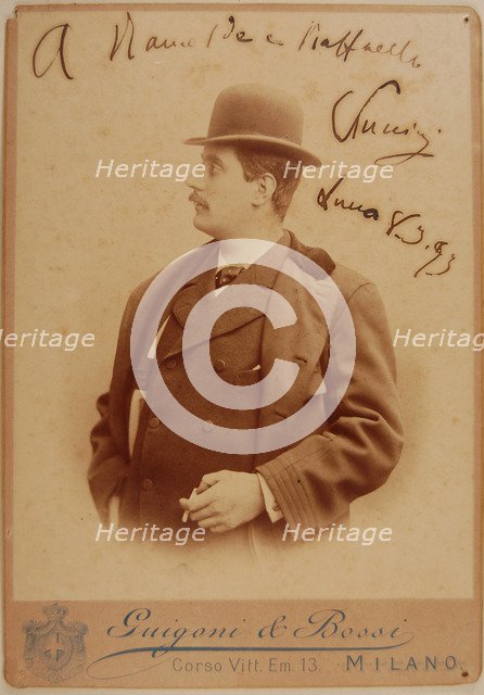 Portrait of the Composer Giacomo Puccini (1858-1924), 1893.