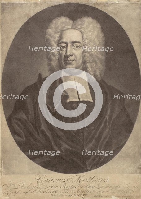 Cotton Mather, 1727. Creator: Peter Pelham.