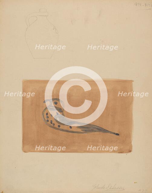 Jug, c. 1938. Creator: Yolande Delasser.