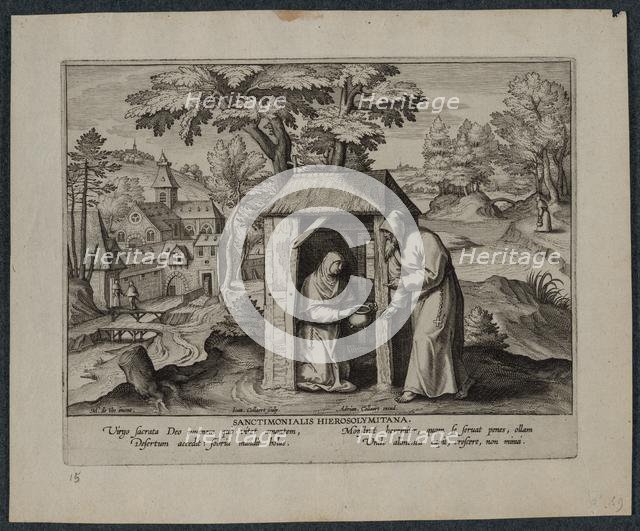 Holy Jerome. Creator: Hans Collaert (Flemish, 1566-1628).