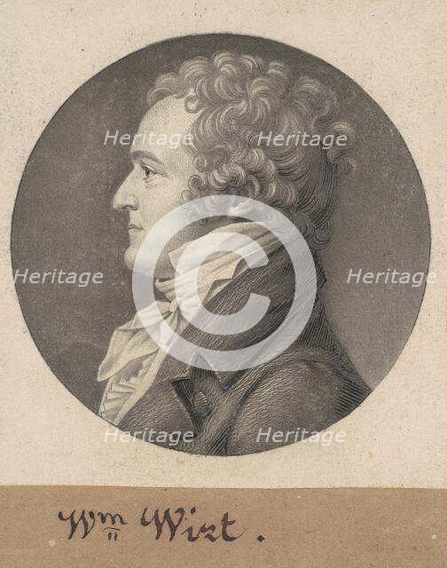 William Wirt, 1807-1808. Creator: Charles Balthazar Julien Févret de Saint-Mémin.