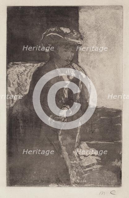 The Corner of the Sofa (No. 3), c. 1879. Creator: Mary Cassatt.