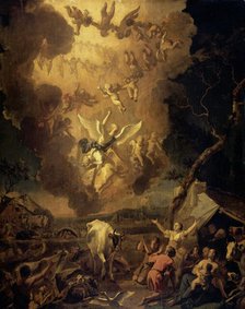 The Annunciation to the Shepherds, 1663. Creator: Abraham Hondius.