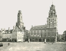 The Watch Tower and Hotel De Ville, Calais, France, 1895.  Creator: London Stereoscopic & Photographic Co.