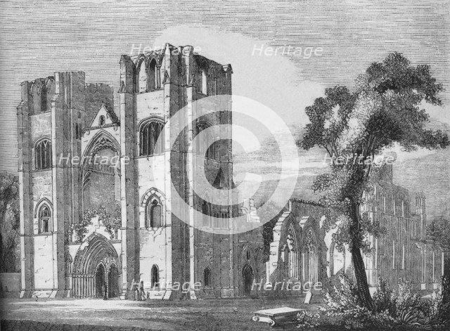 'Cathedral of Elgin', 1845. Artist: Unknown.